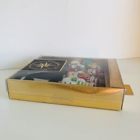 Christopher Radko Holiday Spreader Set 4 Cheese Snowmen New Pate Christmas - Picture 5 of 5